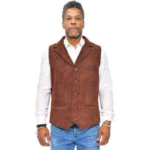 Heren - Exeter - Gilet - Geitensuède - Lichtgewicht - Met Steekzakken