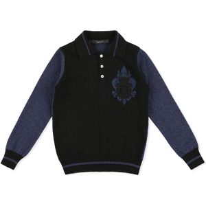 Billionaire - Polo Shirt - Geblokt - Gebreid Wol - Lange Mouwen