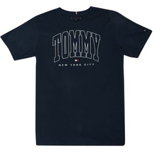 Tommy Hilfiger - Varsity T-Shirt - Navy - Katoen