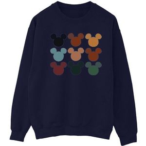 Li-cense Disney dames mickey mouse hoofden vierkant sweatshirt