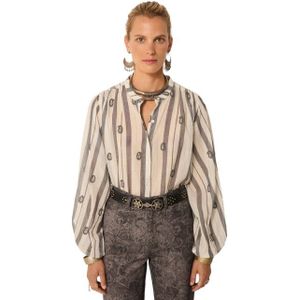 Maison Hotel Perla blouse ivory paisley