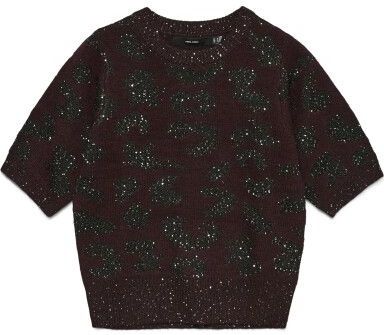 Vero Moda - Vmzuzu 2/4 O-neck Pullover - Winetasting - Dames