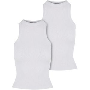Urban Classics Dames ribbed racerback top (set van 2)