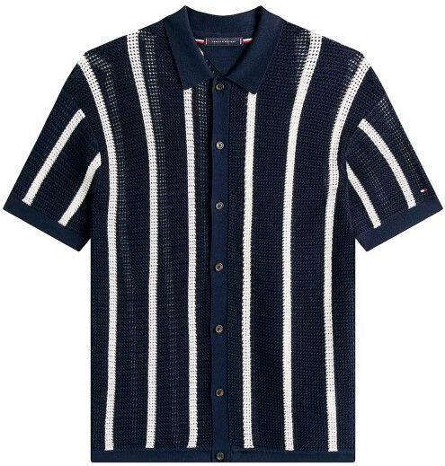 Tommy Hilfiger - Overhemd - Ecru - Korte Mouw - MW0MW41225