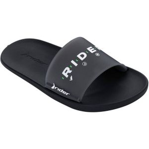Rider - 83420 Slippers - Zwart - PVC - Grafische Druk - Veganistisch