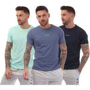 NICCE - Tordh - T-shirt - Marineblauw - 3 Pack