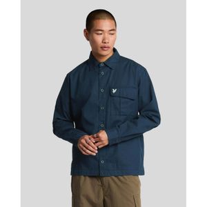 Lyle And Scott - Herenoverhemd - Blauw - Premium Vintage - Geplooide Zakken