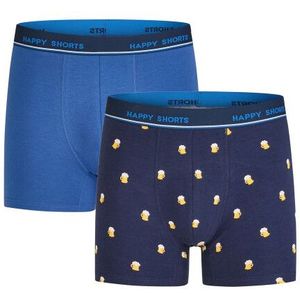 Happy Shorts - Oktoberfest 2-Pack - Boxershorts - Blauw - Bierpull-print