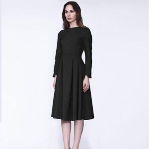 Retro fit-and-flare jurk