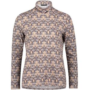 Betty Barclay - Grafisch Rollneck Shirt - Grijs - Dames