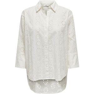 Jacqueline de Yong Jdytallie 34 long shirt wvn noos off-white