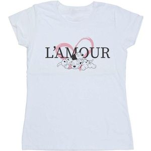 Li-cense Disney dames 101 dalmatiërs l´amour katoenen t-shirt