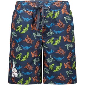 TYGO & vito Jongens zwembroek aop turtle navy