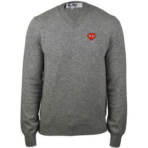 Comme des Garçons - Trui - Grijs - V-hals - Wol