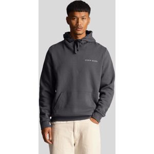 Lyle & Scott - Geborduurde Hoodie - Donkergrijs