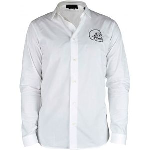 Philipp Plein - Gold Cut LS Skull - Overhemd - Wit