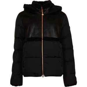 EA7 - Winterjas - Effen - Dames - Hoge Kraag - Gewatteerd