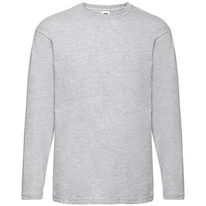 Fruit of the Loom - Valueweight - Heather T-shirt - Lange Mouwen - 97% Katoen