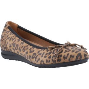 Hush Puppies - Lucille - Ballerina's - Leren - Luipaard