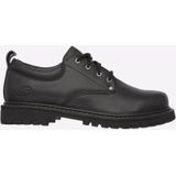 Skechers - Tom Cats - Leren Veterschoenen - Zwart - Casual Schoenen