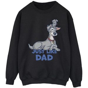 Li-cense - Lady and the Tramp - Sweatshirt - Grijs - 50% Katoen, 50% Polyester, Crew Neck