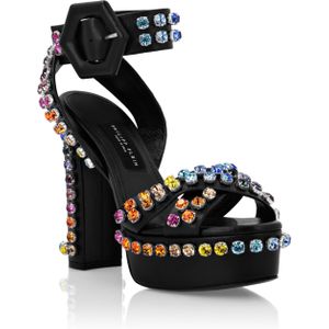 Philipp Plein - Sandalen - Veelkleurig - Met Hoge Hak en Kristallen