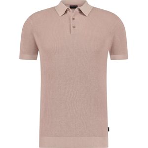 Saint Steve Sietse fine knit polo powder pink