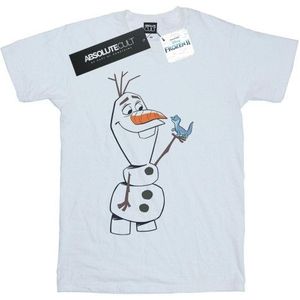 Li-cense Disney dames frozen 2 olaf en salamander katoenen vriendje t-shirt