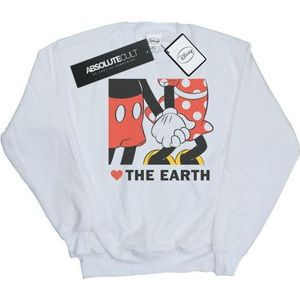 Li-cense Disney heren mickey mouse hart de aarde sweatshirt