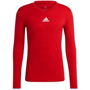 Adidas - Techfit Compressie T-shirt - Primegroen - Lange Mouwen