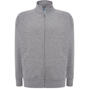JHK Heren sweatshirt met gemêleerde ritssluiting