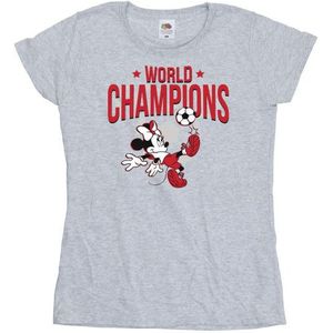 Li-cense Disney dames minnie mouse wereldkampioen katoenen t-shirt