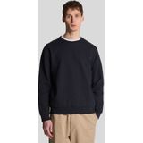Lyle & Scott - Twill Interlock Crew Neck Sweatshirt - Donkerblauw
