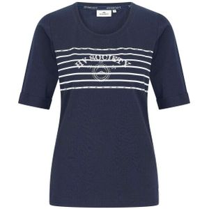 Top - Rood - Katoen/Elastaan - Artwork Op Borst