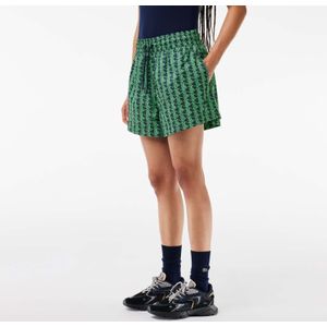 Lacoste - Bermuda - Groen - Dames - Monogramprint