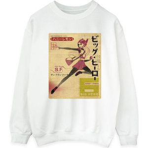 Li-cense Disney dames big hero 6 baymax honing citroen krant sweatshirt