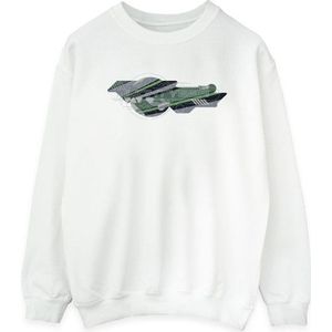 Li-cense - Disney Dames Sweatshirt - Lichtgrijs - 50% Katoen 50% Polyester - Gedrukt Ontwerp