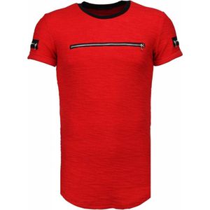 Justing Zipped chest t-shirt