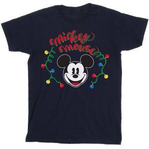 Li-cense Disney heren mickey mouse kerstverlichting t-shirt