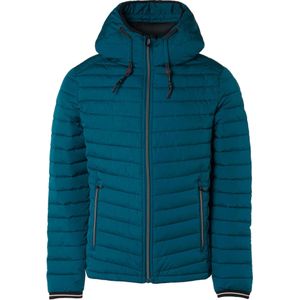 No Excess Jacket hooded short fit padded ocean