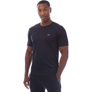 C.P. Company - 70/2 - T-shirt - Marineblauw - Gemerceriseerd Jersey met Logo Patch