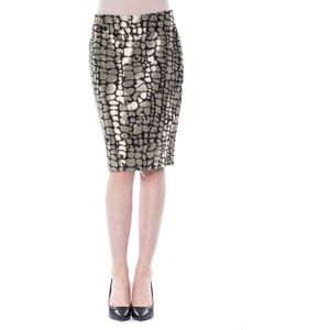 BYBLOS Dames Gouden Viscose Rok