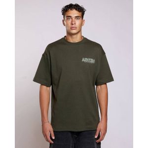 Aeden - A222430062 - T-shirt - Bruin - Korte Mouw