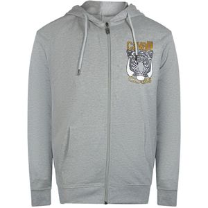 Cavalli Class - Bold Tiger Graphic Logo - Hoodie - Grijs - Met Ritssluiting