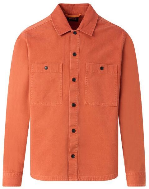 Boss - Casual Locky Overshirt - Oranje - Katoen en Polyester