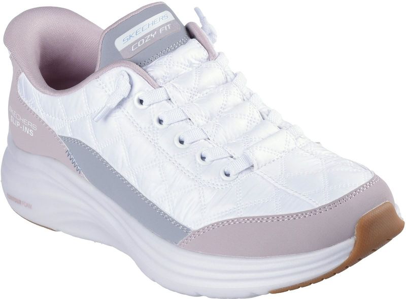 Skechers Dames Contour Foam Sneaker, Wit, 8 UK, Wit, 41 EU