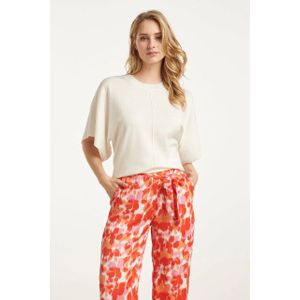 Smashed Lemon 25103 loose knitted top met 3/4 kimono mouwen |