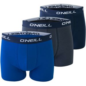 O'Neill Heren boxershorts trunks 900003 effen blauw 3-pack