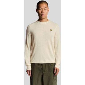 Lyle & Scott - Lamswol Blend - Ronde Hals Trui - Wit
