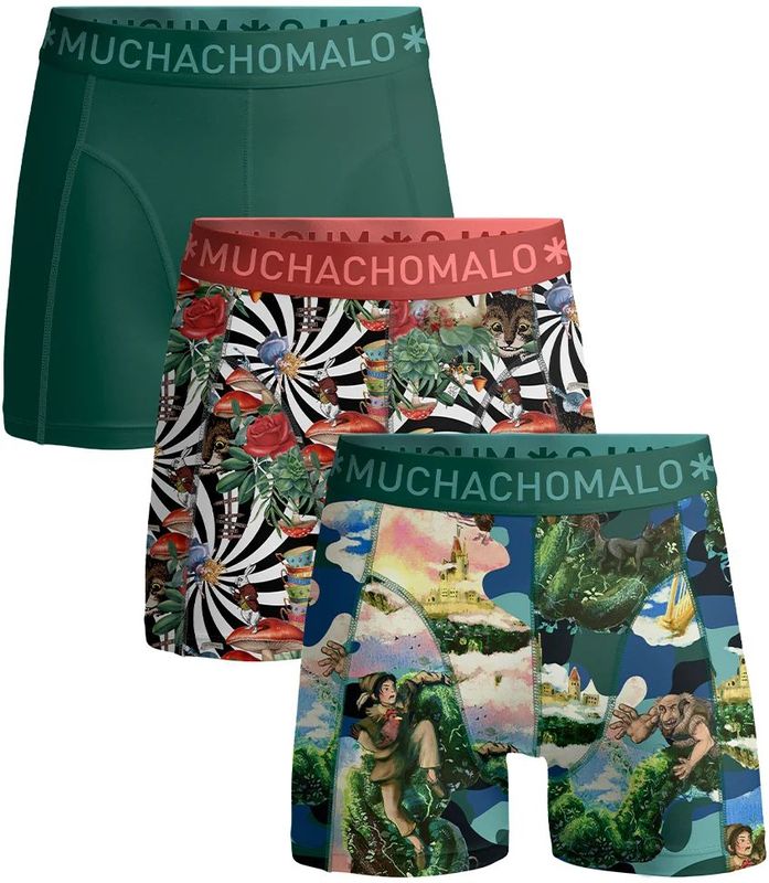 Muchachomalo Heren 3-pack boxershorts jackbean alicewonder